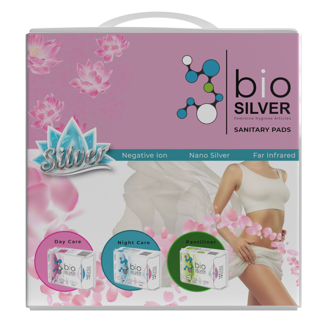 Bio Silver Sanitary Pad - Total 40 Pcs.